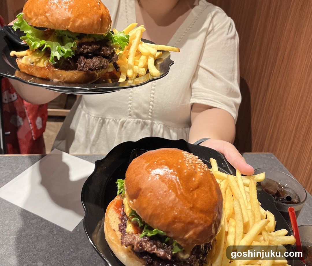 A5 Wagyu Burger GYUMON Shinjuku Kabukicho Tokyo (Halal & Vegan Options)