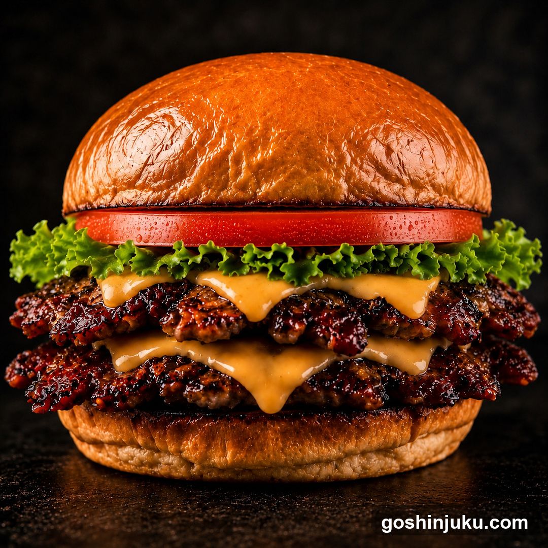 A5 Wagyu Burger GYUMON Shinjuku Kabukicho Tokyo (Halal & Vegan Options)