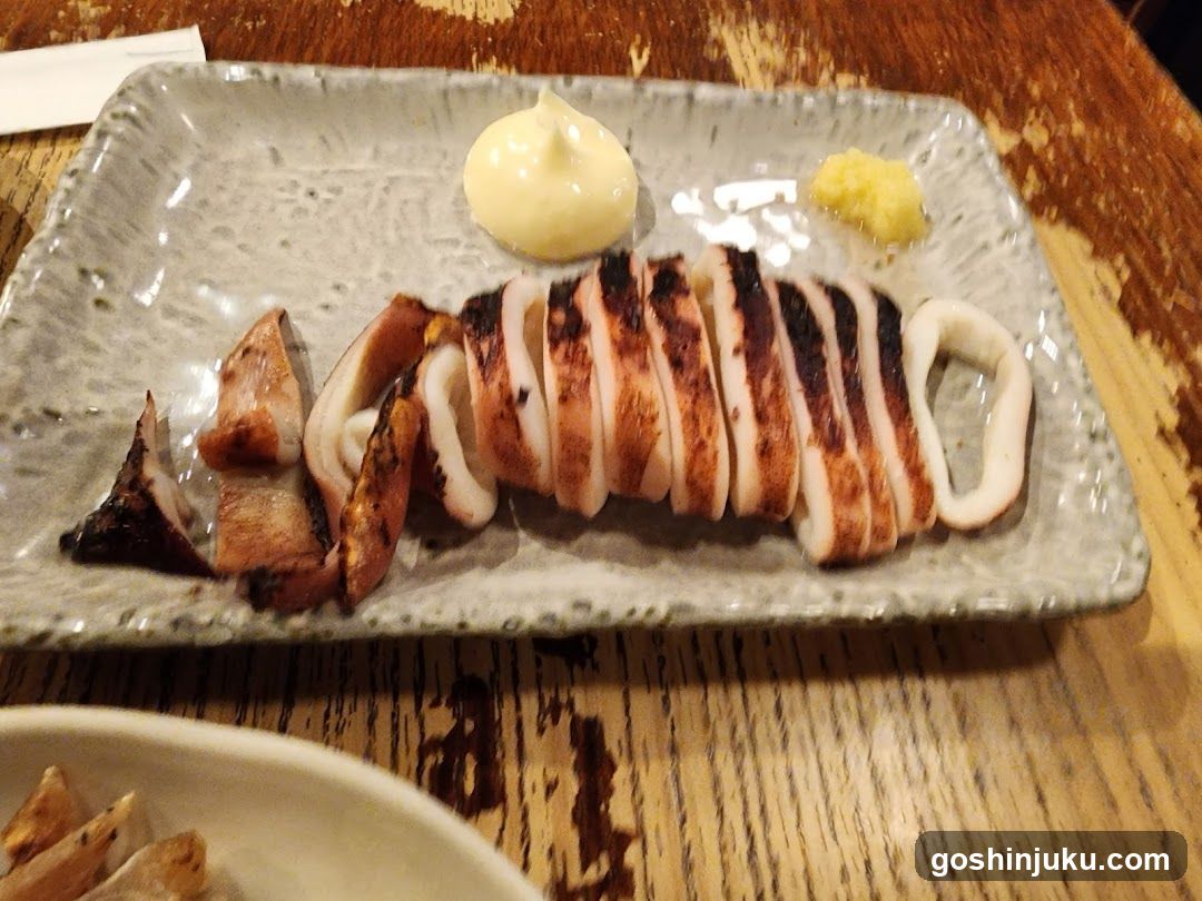 Grilled Squid with Sauces