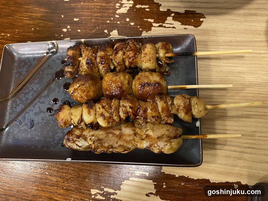 Grilled Skewers on a Plate