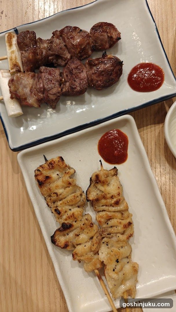 Grilled Skewers with Sauce