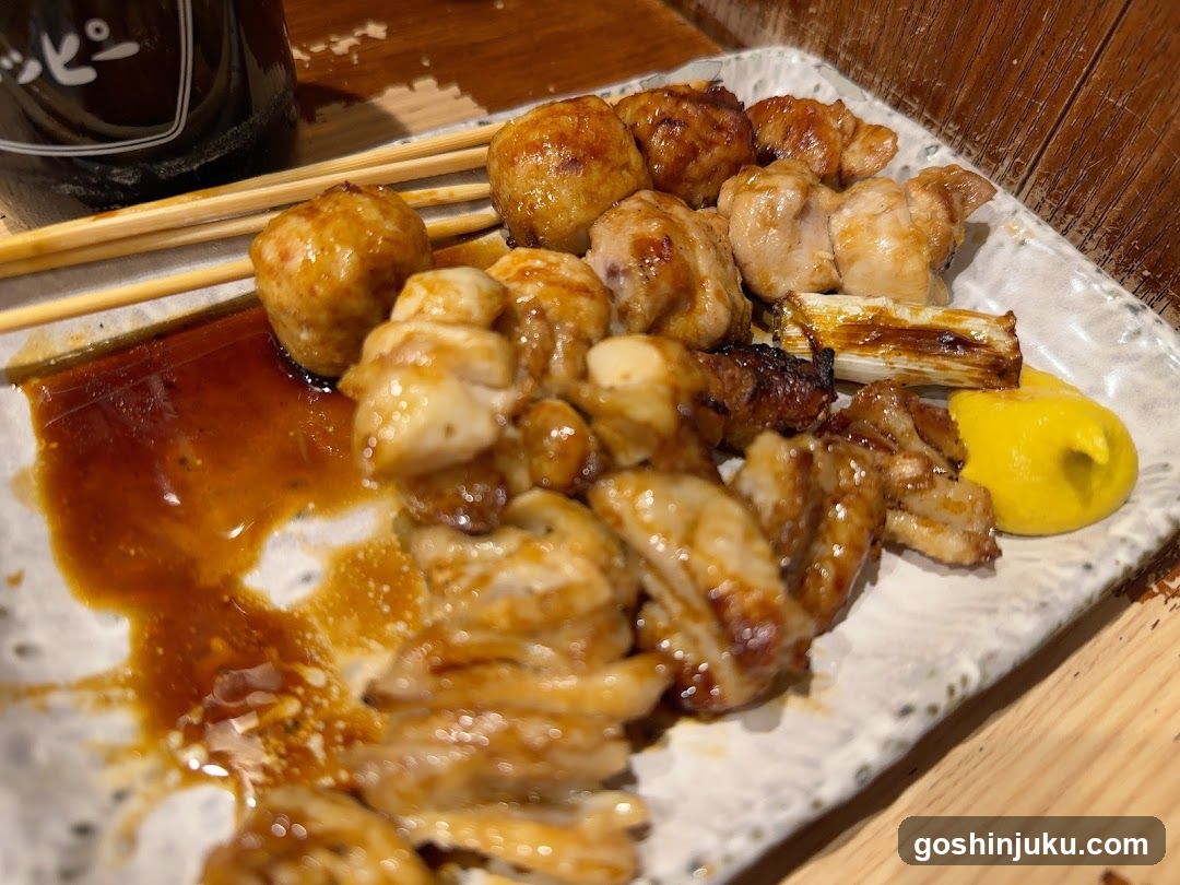 Grilled Skewers with Sauce and Lemon