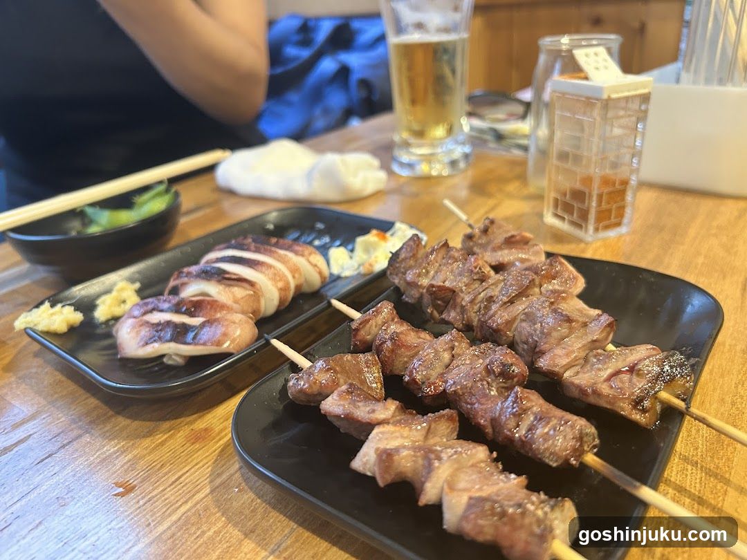 Yakitori and Grilled Skewers Meal