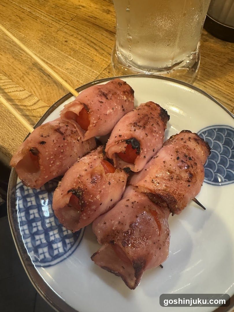 Grilled Meat Skewers with Drink
