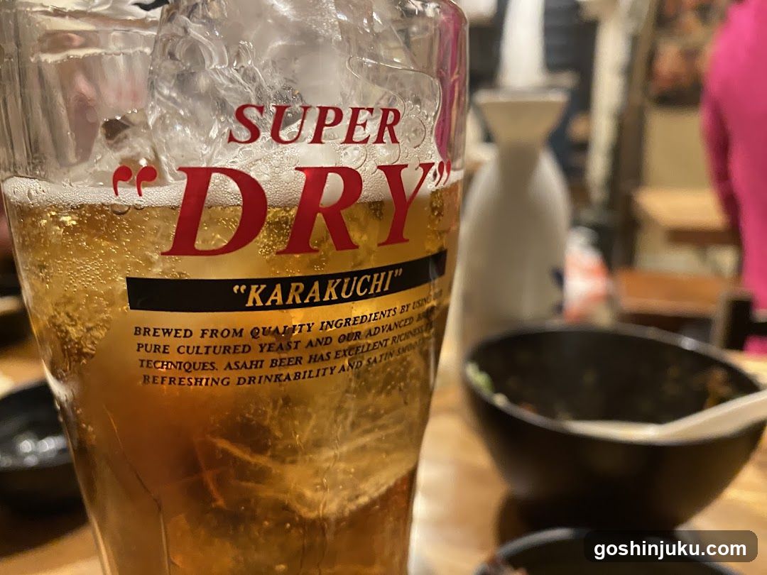 Asahi Super Dry Karakuchi Beer Glass