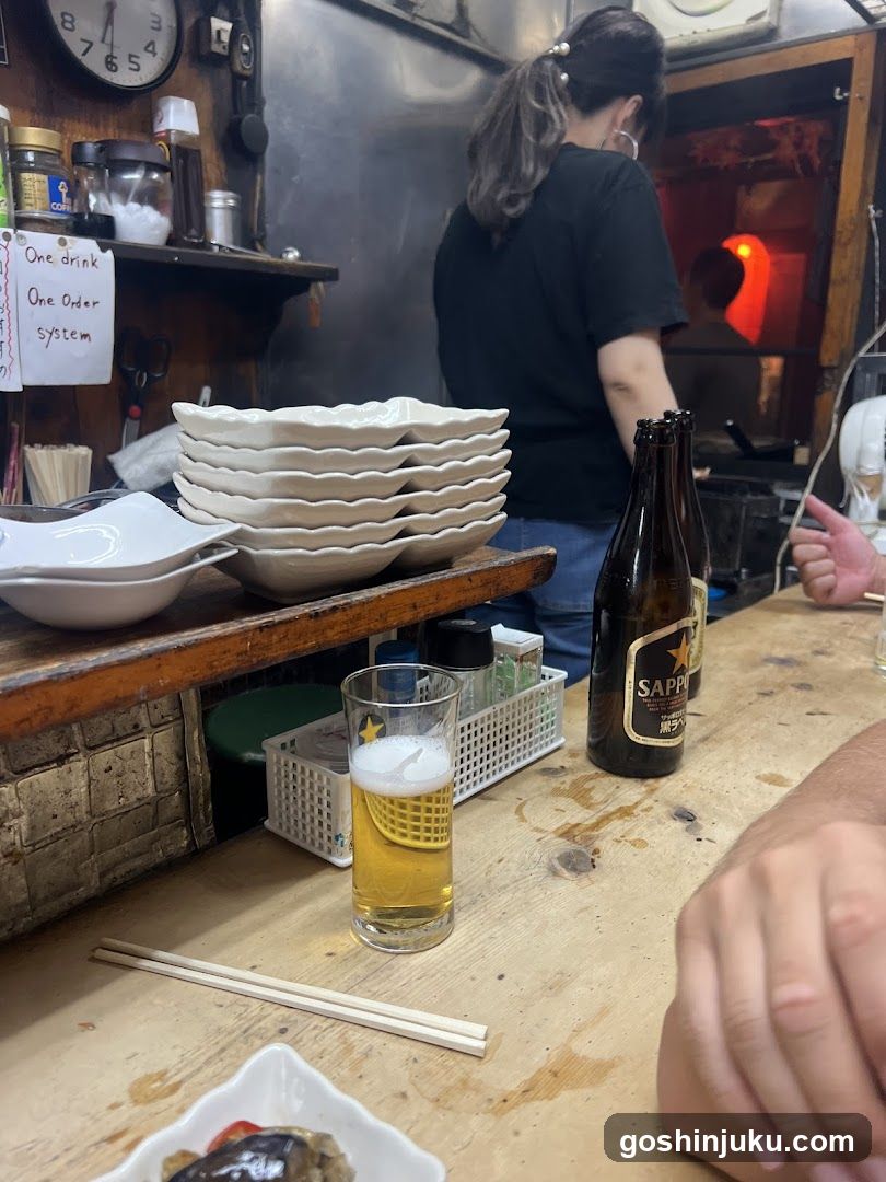 Restaurant Interior with Beer and Bowls