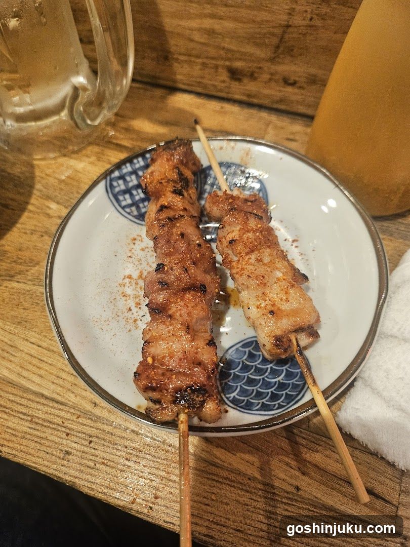 Grilled Skewers on a Plate