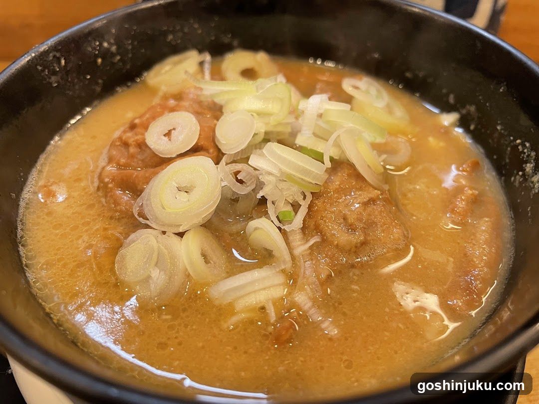 Ramen Bowl with Scallions and Meatballs