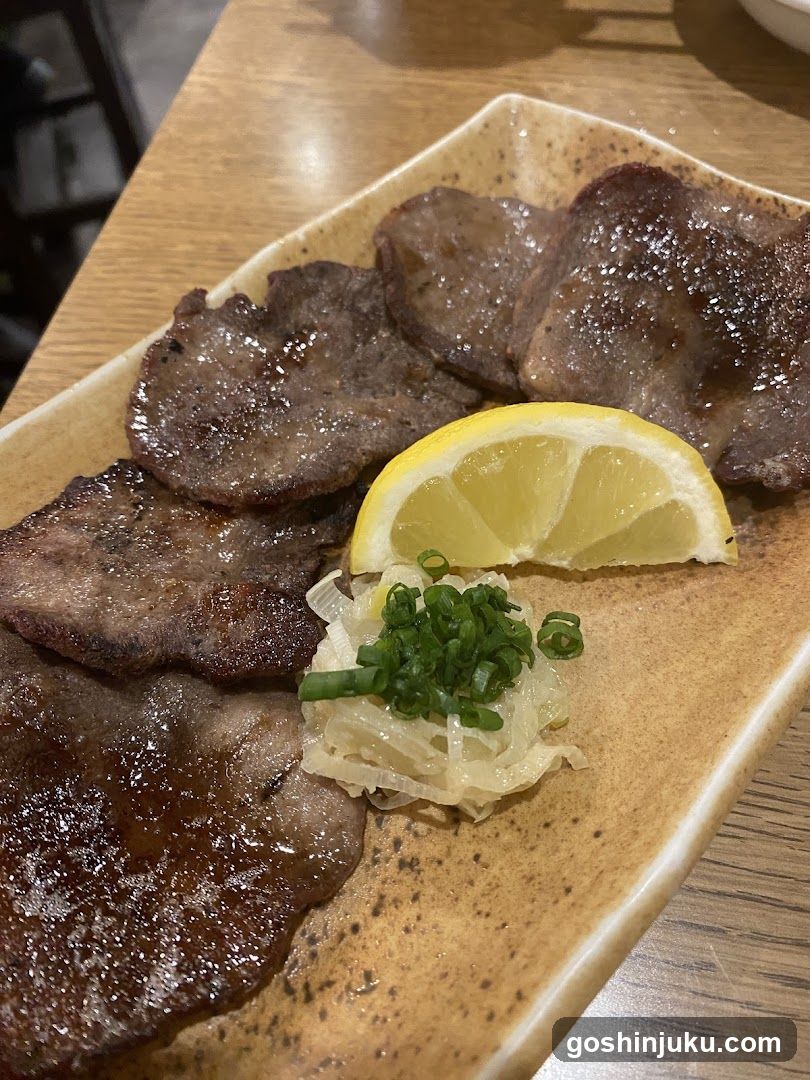 Grilled Meat with Lemon and Scallions