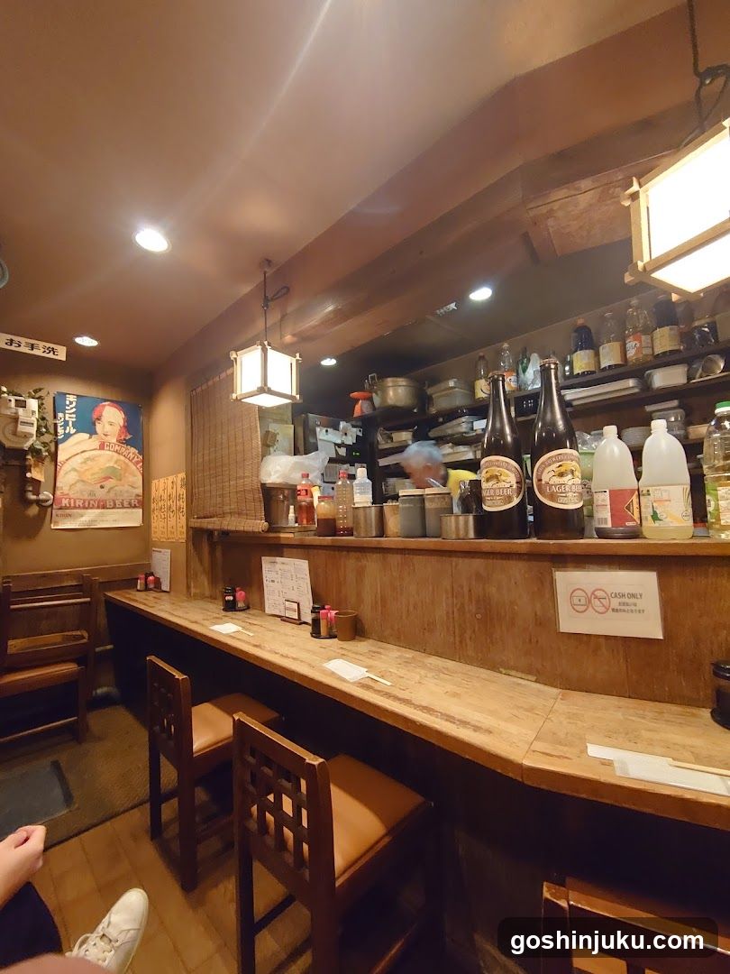 Interior of a Japanese Izakaya Bar