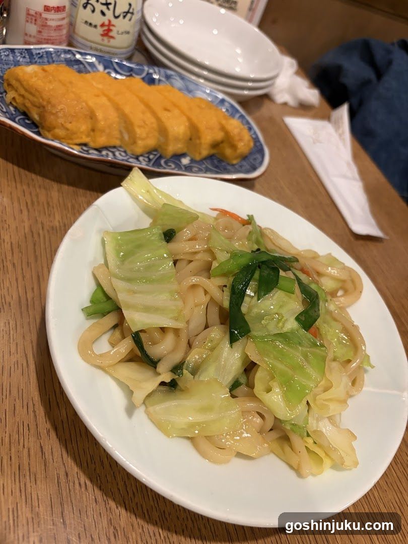 Japanese Meal with Udon and Tamagoyaki