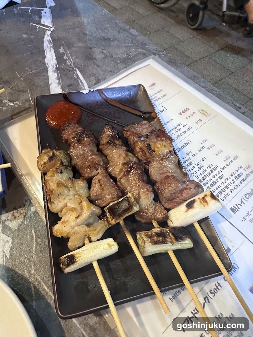 Grilled Skewers with Sauce
