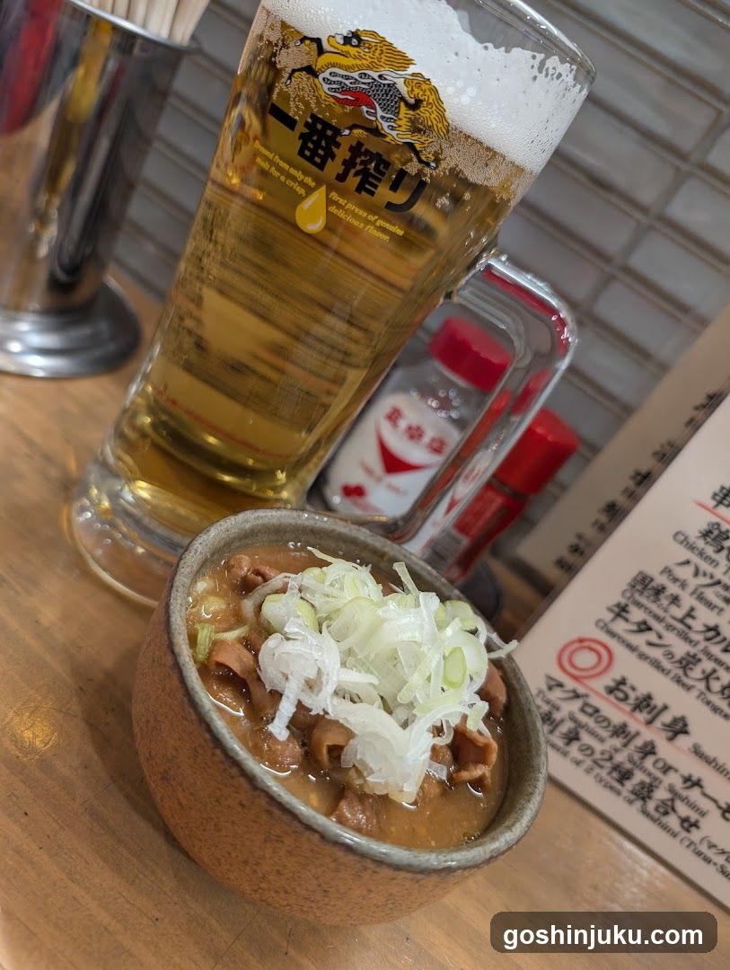 Ramen and Beer at Japanese Restaurant