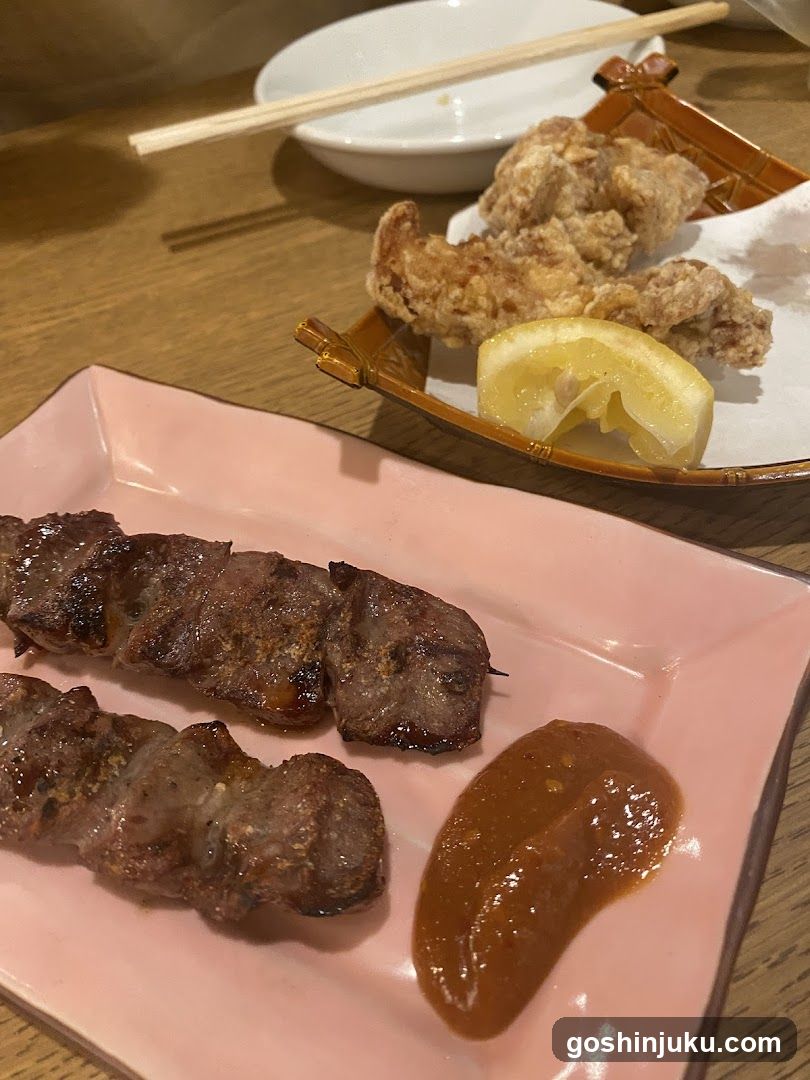 Grilled Skewers and Tempura