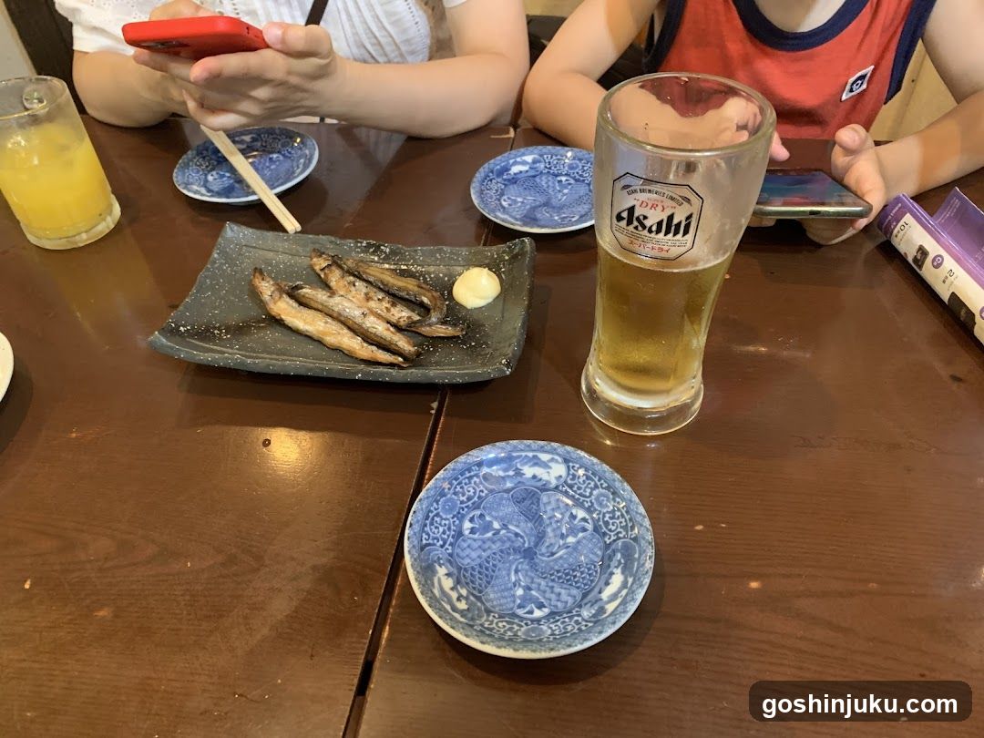 Dining Table with Food and Drinks