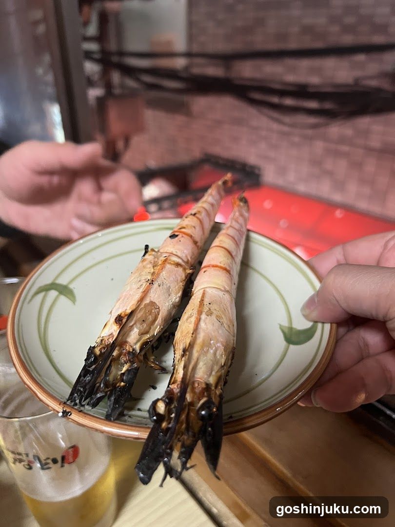 Grilled Shrimp on a Plate