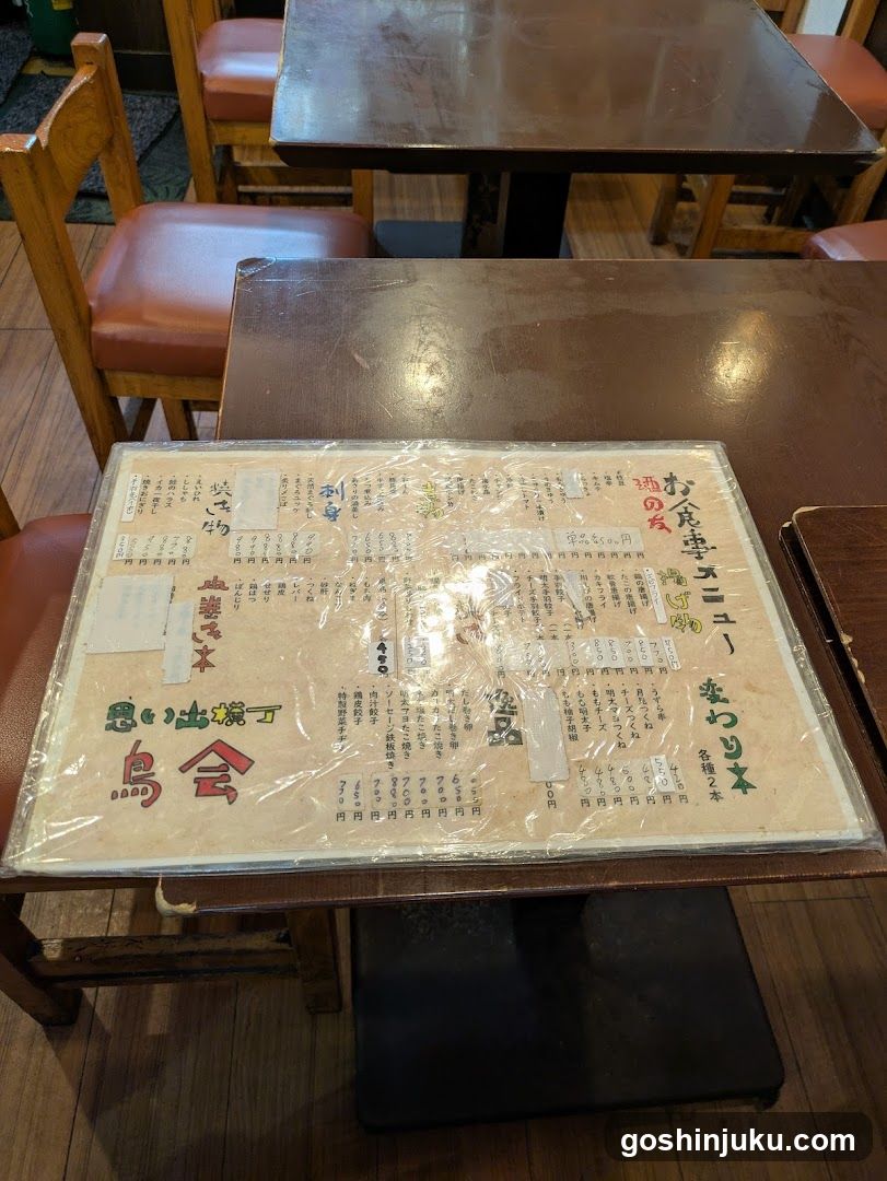 Japanese Restaurant Menu