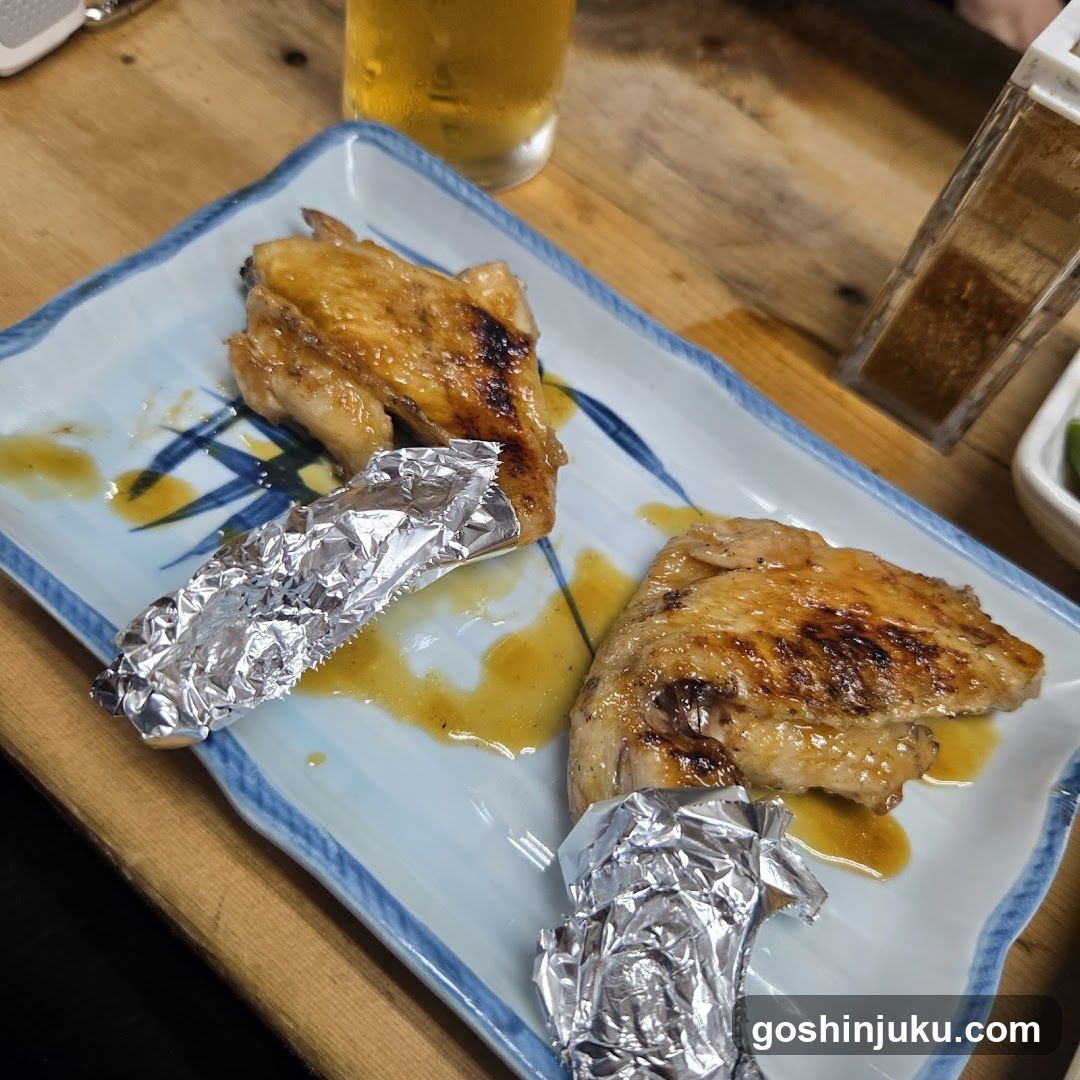 Grilled Chicken with Foil Wrapped Item