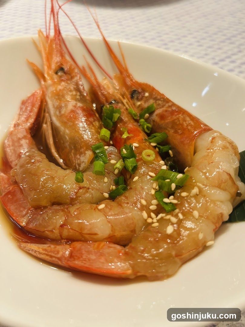 Sautéed Prawns with Scallions and Sesame Seeds