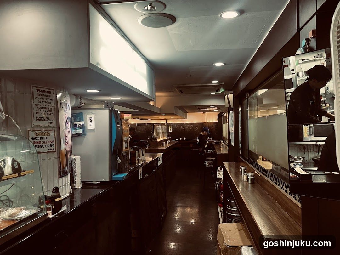 Interior of a Japanese Izakaya or Restaurant