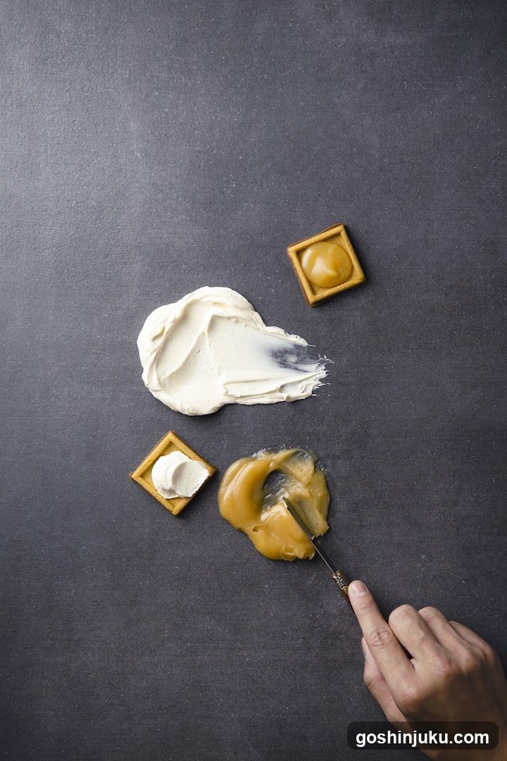 Caramel and Cream Tart Preparation