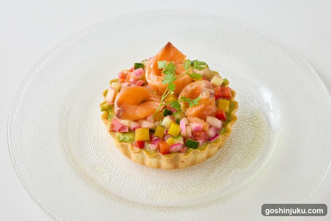 Salmon Tart with Fruit Salsa