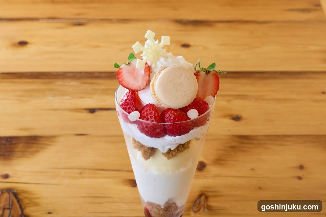 Fruit Dessert in Glass Cup