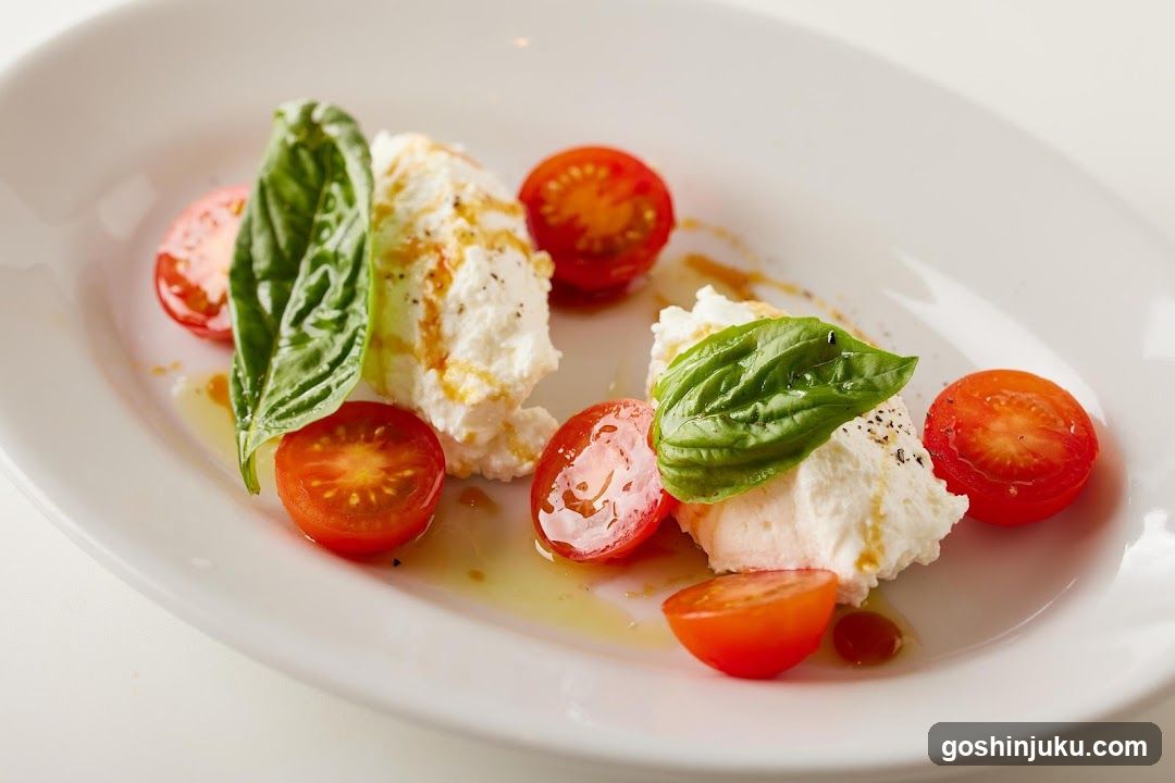 Caprese Salad with Cherry Tomatoes and Basil