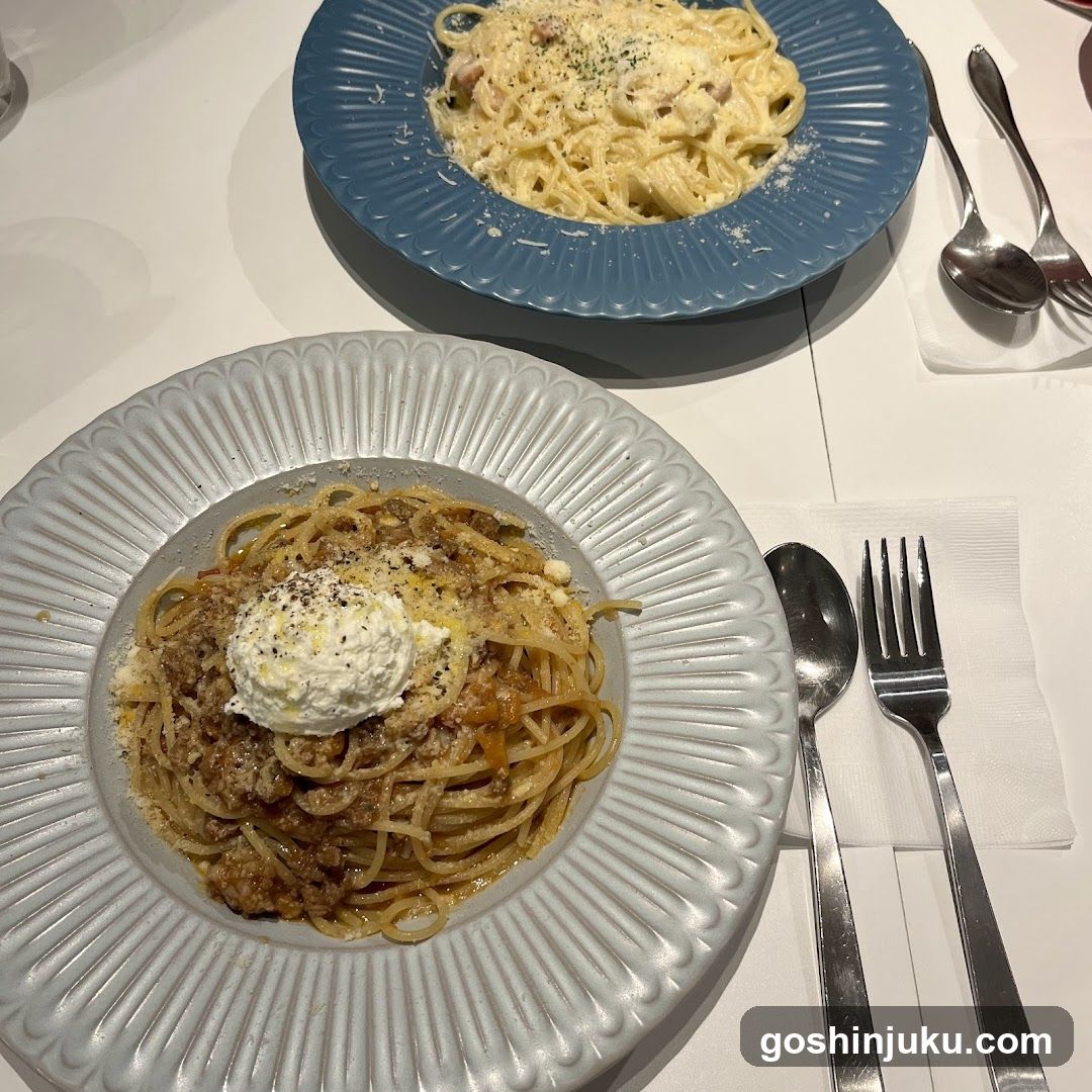 Pasta Dishes on Table