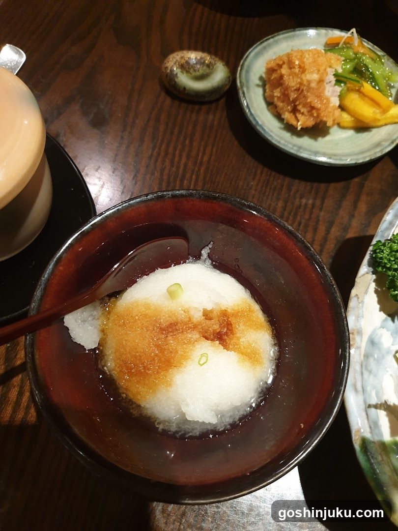 Dessert and Side Dish on Wooden Table