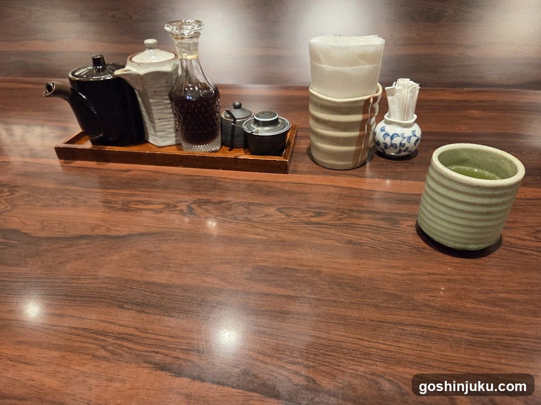 Tea Set on Wooden Table