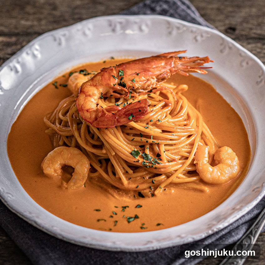 Shrimp Pasta with Creamy Sauce