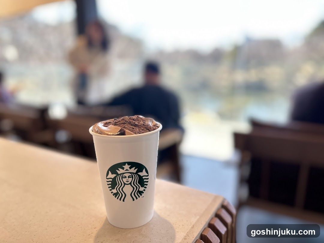 Starbucks Drink with Cocoa Powder