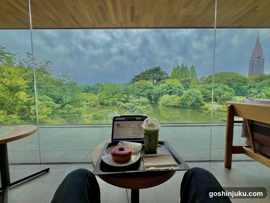 Coffee and Donut with Laptop View