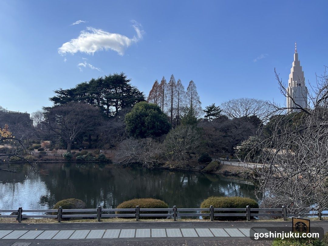 Park View with Pond and Tower