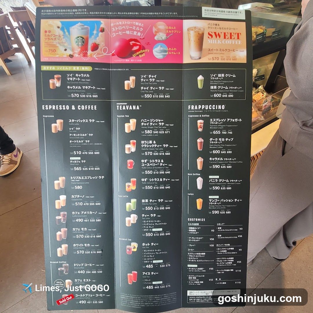 Starbucks Menu Board