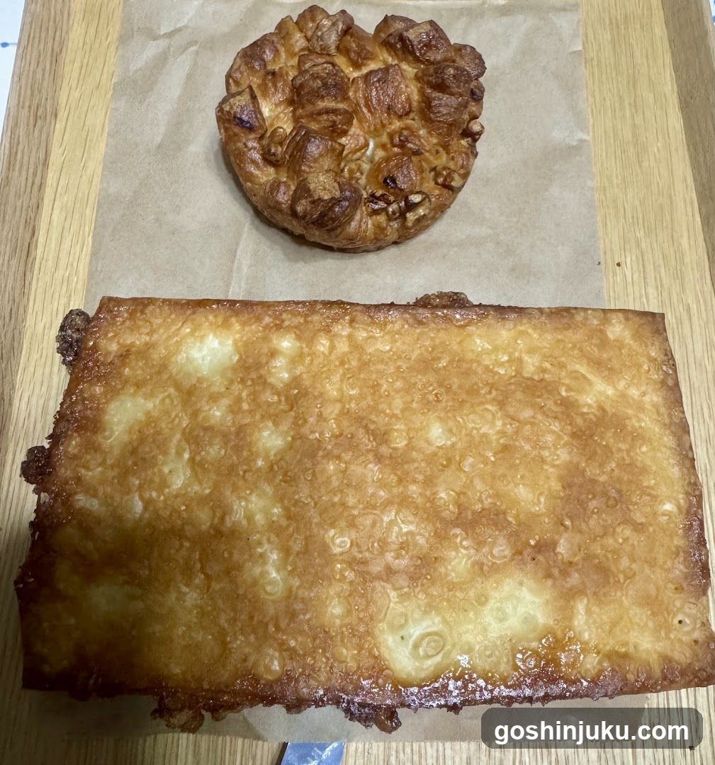 Pastries on parchment paper