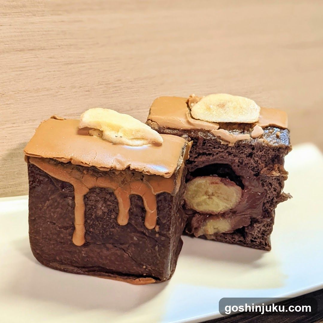 Banana Chocolate Cake with Caramel Drizzle