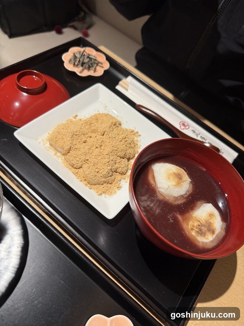 Dessert Set with Matcha and Mochi