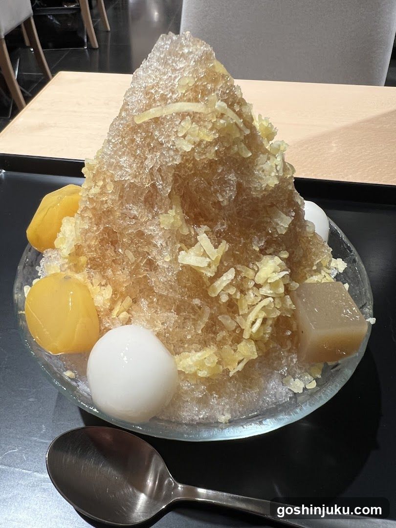 Bingsu Dessert with Mango and Taro