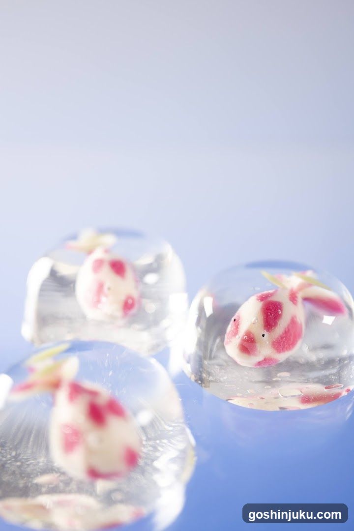 Decorative Fish Ornaments in Clear Spheres