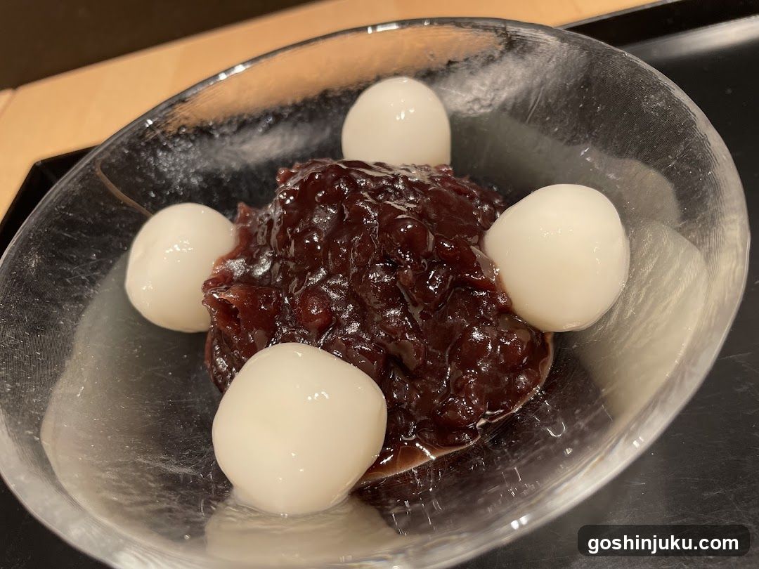 Red Bean and Dango Dessert