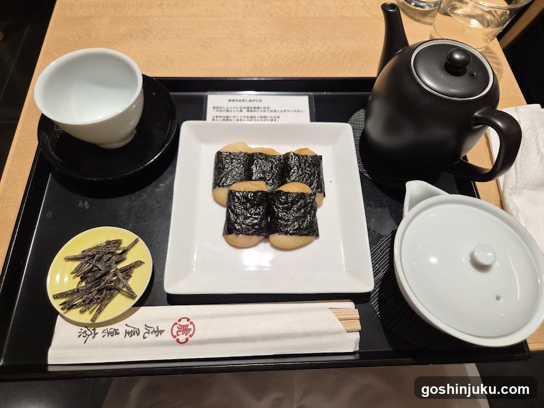 Japanese Tea Set with Sweets