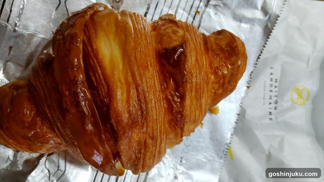 Croissant on foil