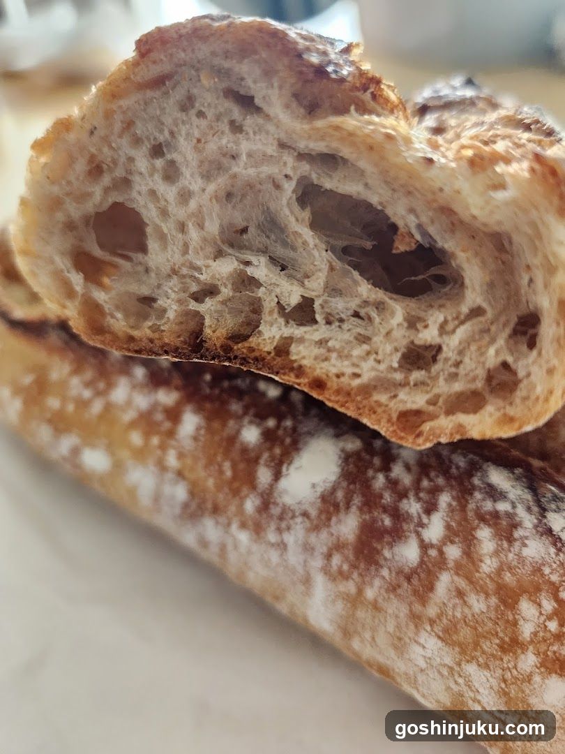 Sourdough Bread Cross-Section