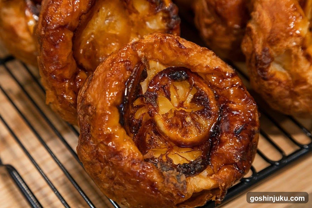 Baked Pastries with Caramelized Fruit