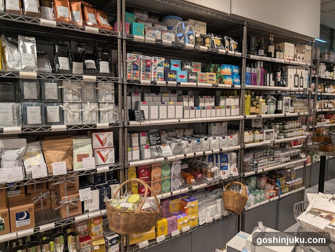 Store Interior with Shelves of Products