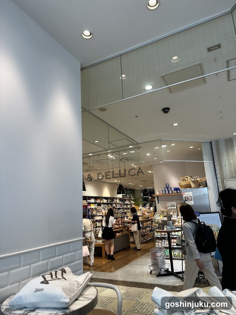 Interior of a retail store with customers browsing