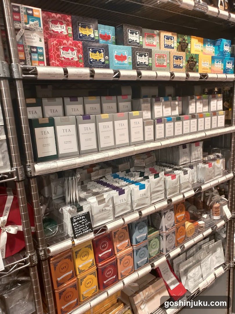 Tea Shop Interior Shelf Display