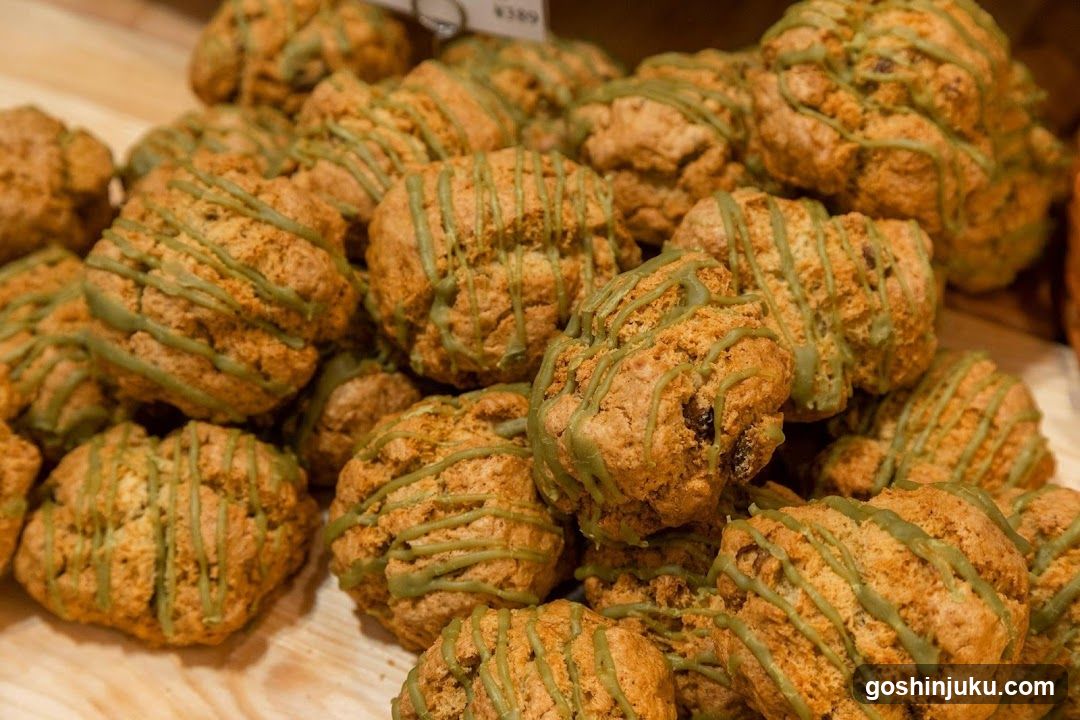 Matcha Drizzle Scones Display